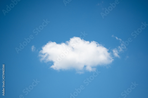 White clouds with a blue  sky background