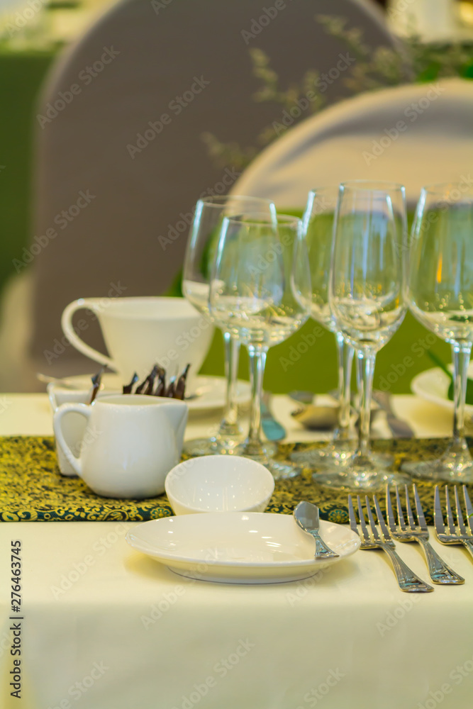 Luxury wedding party dinner table setting concept. Luxury wedding party dinner table setting concept.