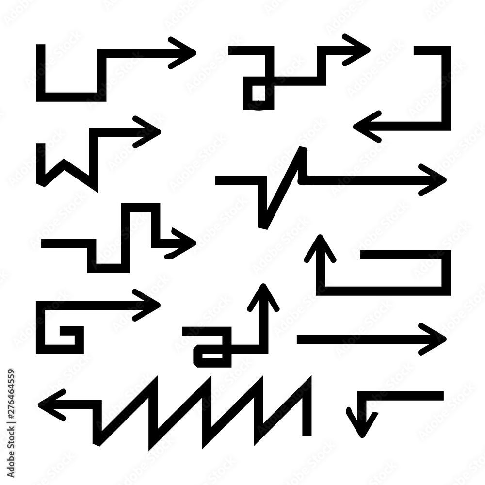 doodle arrows vector doodle arrows vector