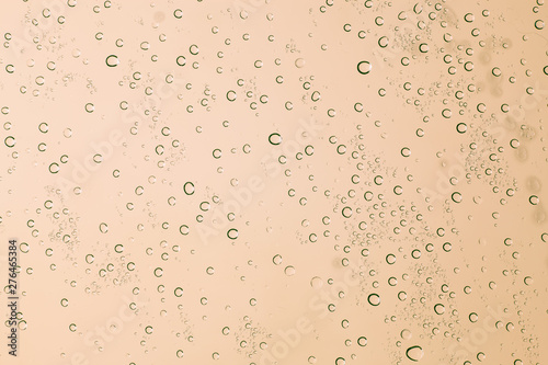 Rain droplets on glass background, Drops of water.
