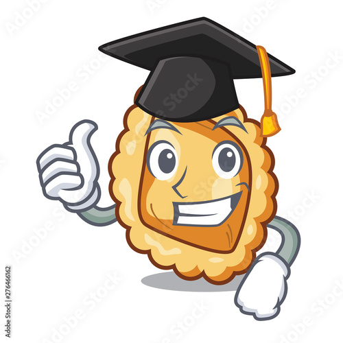 Graduation ravioli in the a cartoon bowl