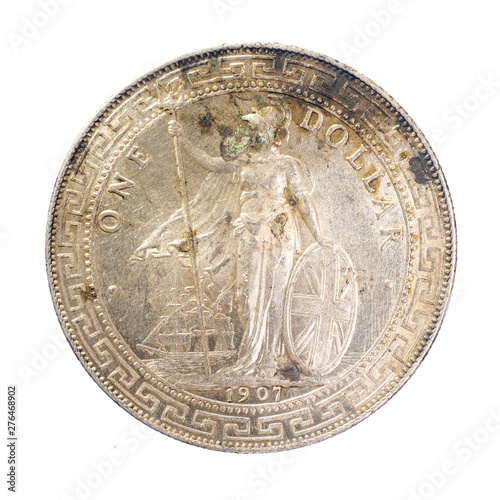 1907 United Kingdom (UK) 1 Dollar British Trade Dollar