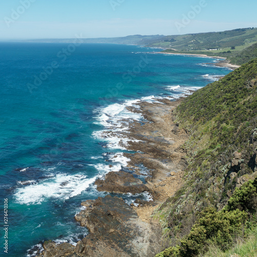 Die Küstenlinie von Apollo Bay an der Great Ocean Road in Victoria Australien