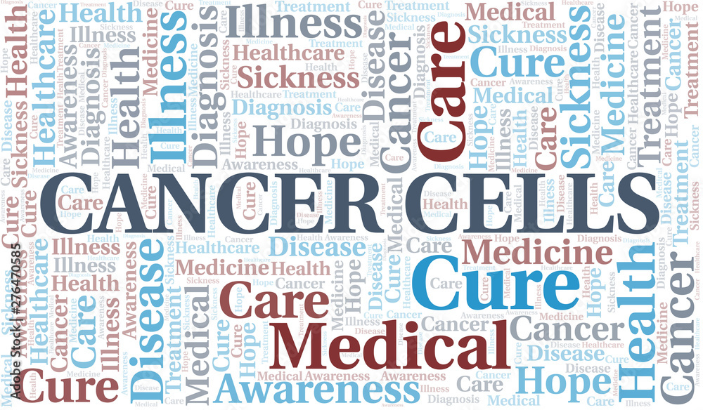 Cancer Cells word cloud. Vector made with text only. Cancer Cells word cloud. Vector made with text only.