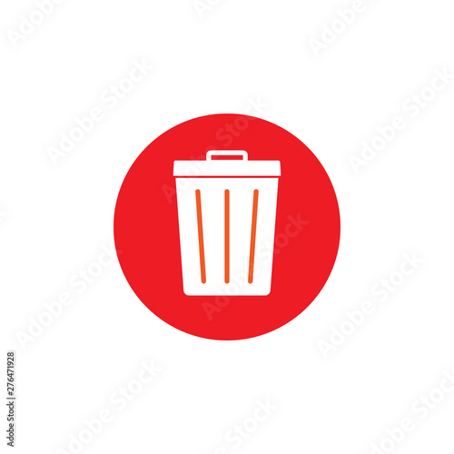 Delete, remove icon. Vector illustration, flat design.