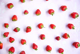 Sweet ripe strawberry on light background