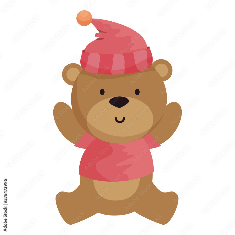 little bear teddy with hat little bear teddy with hat