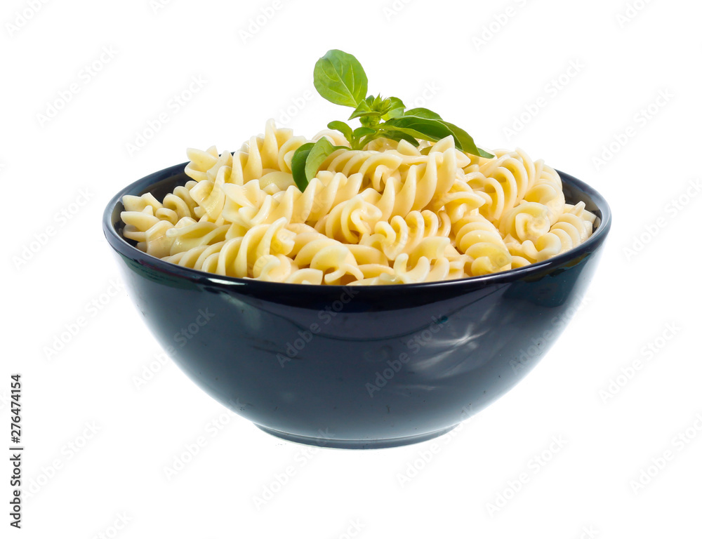 pasta in a bowl isolated on white background pasta in a bowl isolated on white background