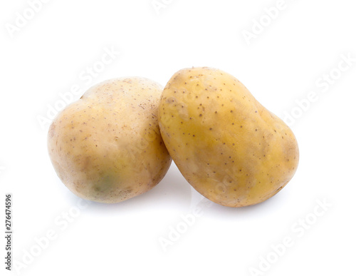 potatoes isolated on white background