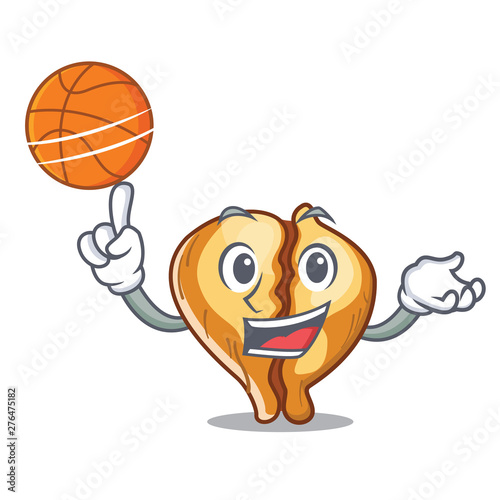 With basketball tortellini isolated with in the mascot