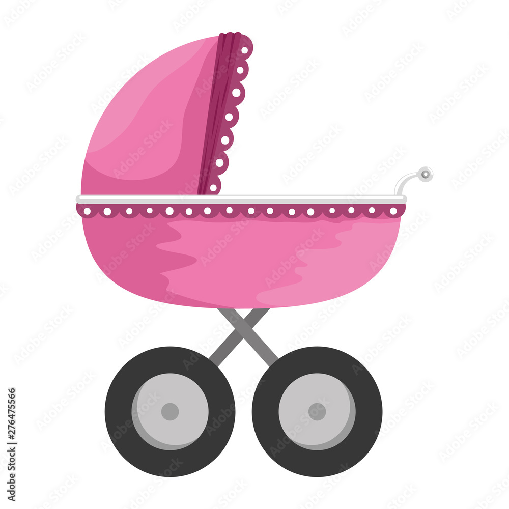 baby cart isolated icon vector baby cart isolated icon vector