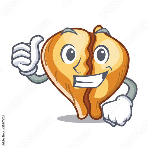 Thumbs up tortellini is cooked in cartoon pan