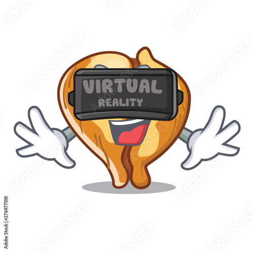 Virtual reality tortellini is served in cartoon board