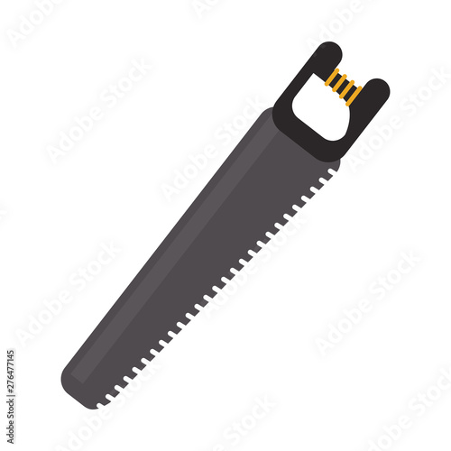 Construction tool saw isolated symbol