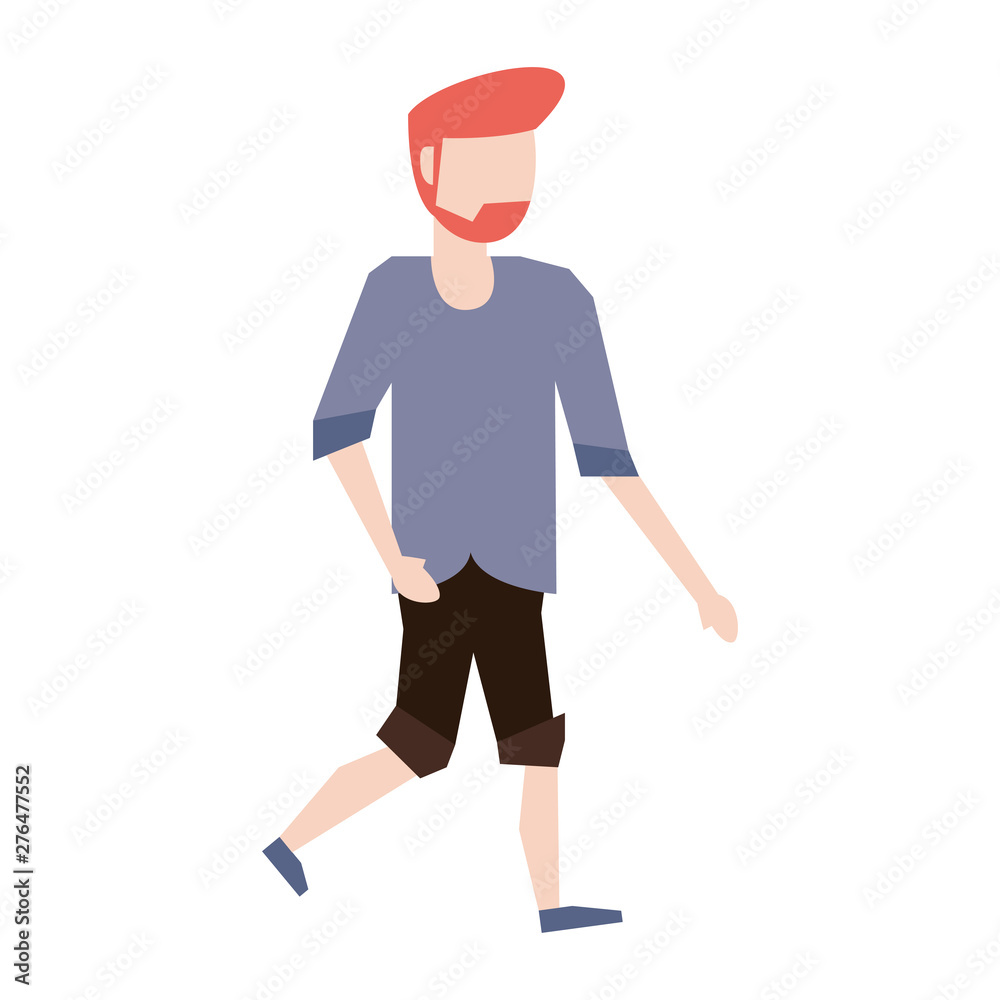 Young man faceless avatar with casual clothes Young man faceless avatar with casual clothes