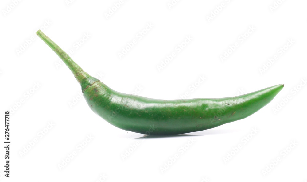green chili pepper isolated on white background green chili pepper isolated on white background
