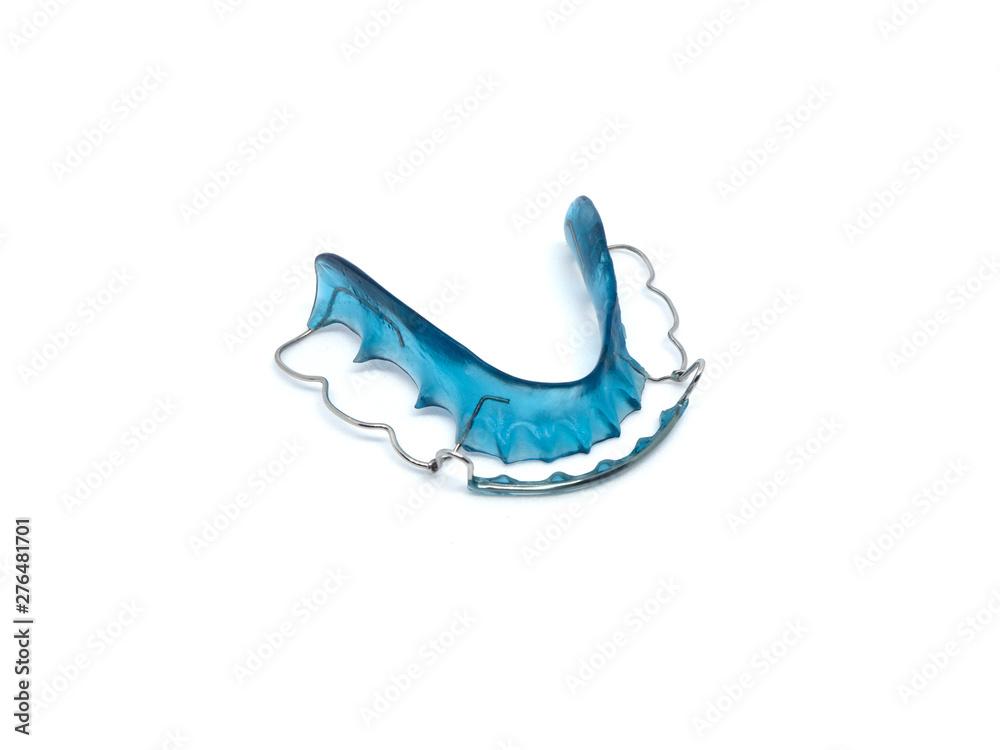 Retainer blue on a white background, isolated Retainer blue on a white background, isolated