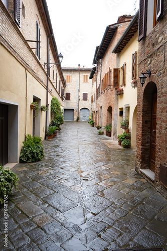 Street of the city Orvieto  Italy  Toscana.