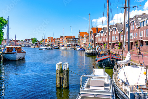 Hafenszene Hoorn, Holland