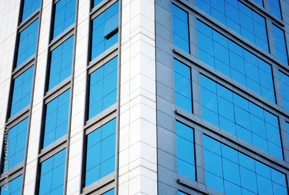 windows and balconies of the modern office building