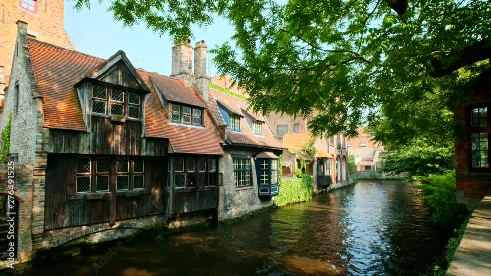 Canal in Bruges, Belgium