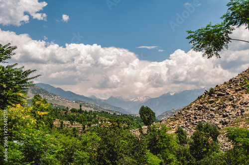 Landscape in the Hindukush mountains near the Lowari tunnel photo