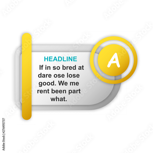 headliner sign. headliner paper origami speech bubble. headliner tag. headliner banner
