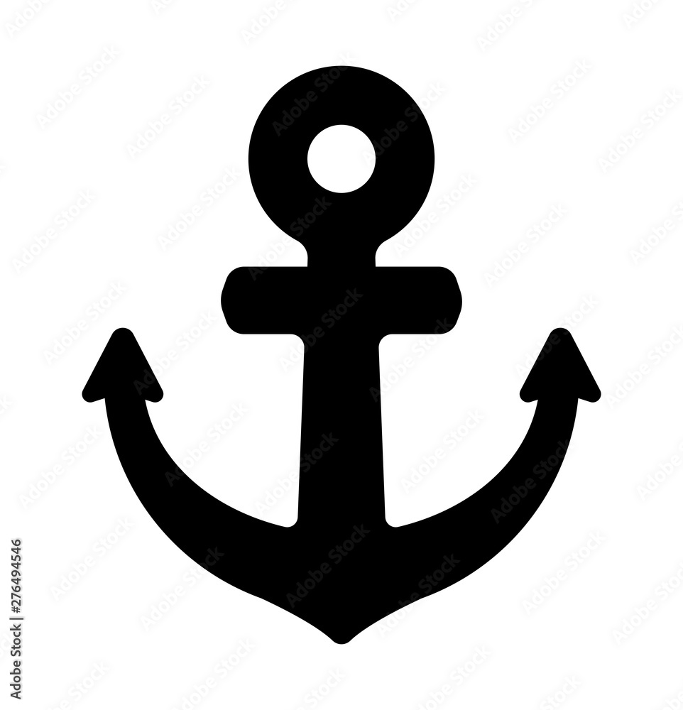 Anchor flat icon illustration ( marine / port / harbor) Anchor flat icon illustration ( marine / port / harbor)
