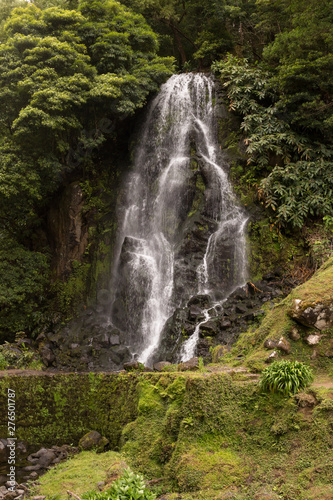Waterfall in natural park, Nordeste, Sao Miguel © yassmin