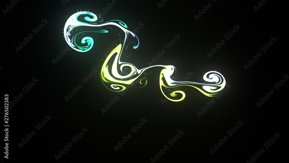 Obraz premium Magic space texture, pattern, looks like colorful smoke and fire