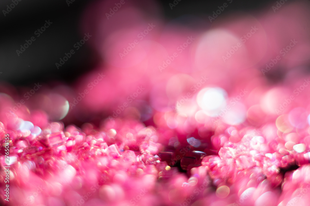 Obraz premium pink sparkle glitter abstract bokeh background Christmas
