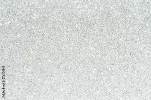 Silver sparkle glitter abstract bokeh background Christmas 