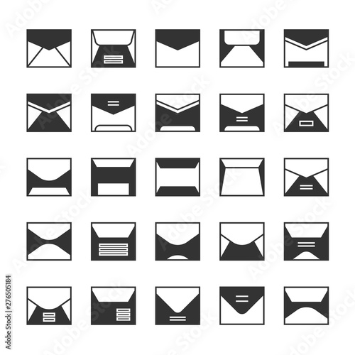 email, mail, envelope and newsletter icons set