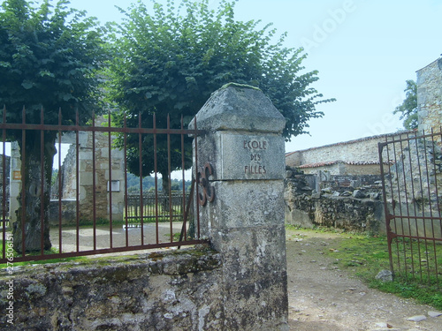 School of girl in Oradour-sur-Glane France