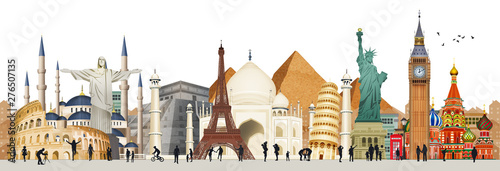 Konstfotografi illustration of world city