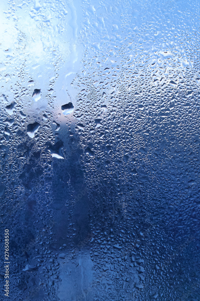 Fototapeta premium Water drops on window glass