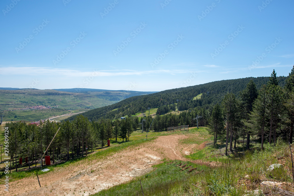 Fototapeta premium Mountains of Valdelinares a day of Summer