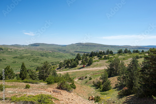 Mountains of Valdelinares a day of Summer