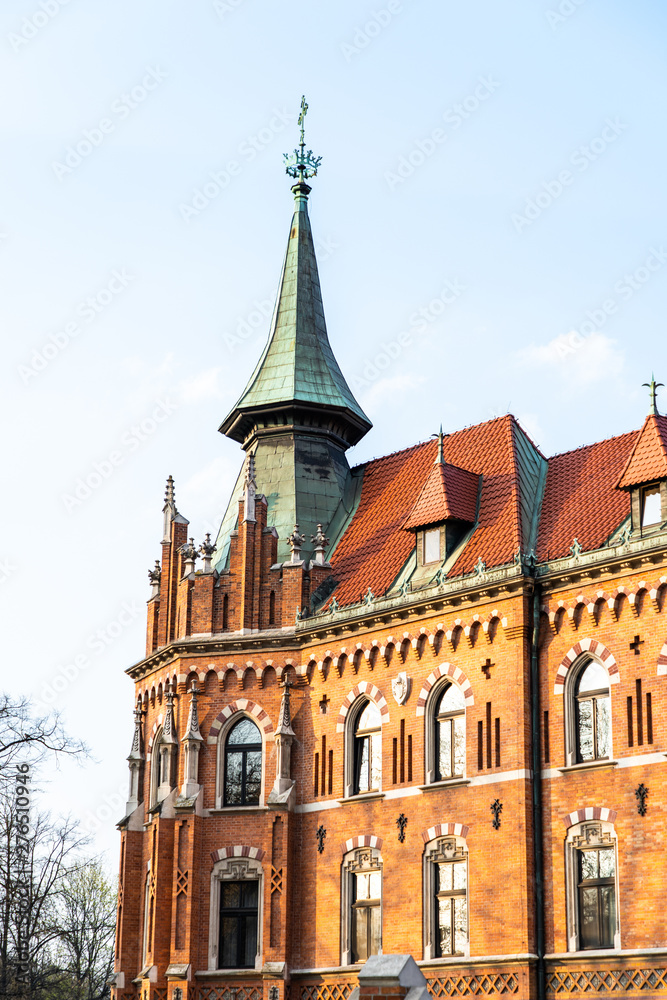 Krakow, Poland - April 2019: The Little Market Square, Krakow, Poland. Krakow - Poland's historic center, a city with ancient architecture. Krakow, Poland - April 2019: The Little Market Square, Krakow, Poland. Krakow - Poland's historic center, a city with ancient architecture.