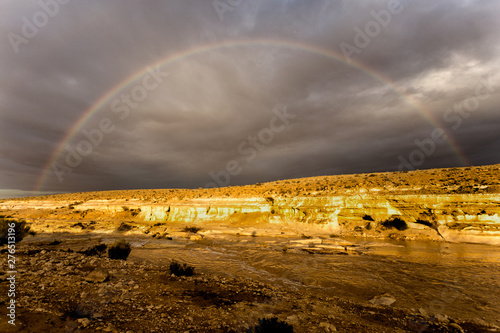 desert rainbow view