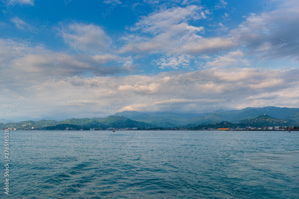 Black Sea with fabulous skyscape near Batumi Black Sea with fabulous skyscape near Batumi