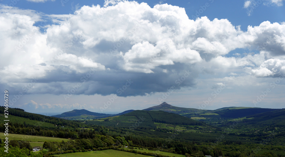 Summer clouds over Wicklow.Ireland.