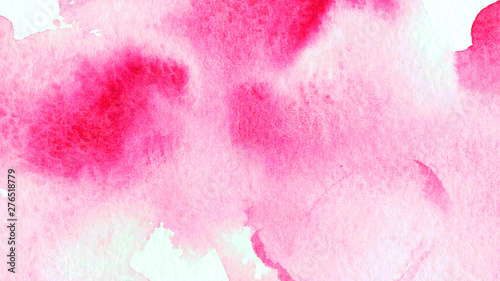 Abstract grungy hot pink, violet red and dark magenta colorful hand drawn oil smears with canvas texture. watercolor background
