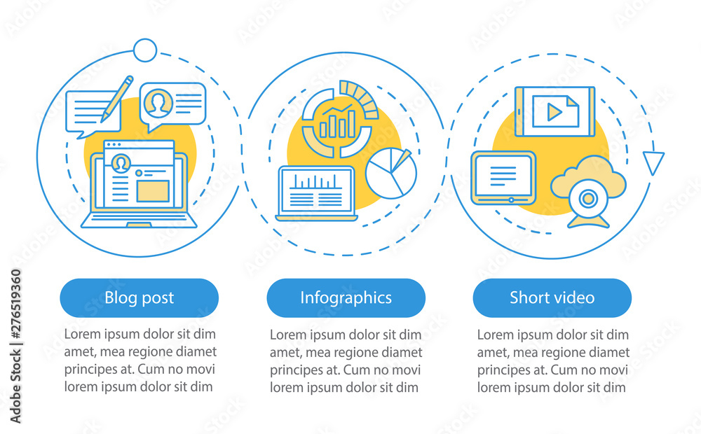 Awareness content vector infographic template. Business presentation ...