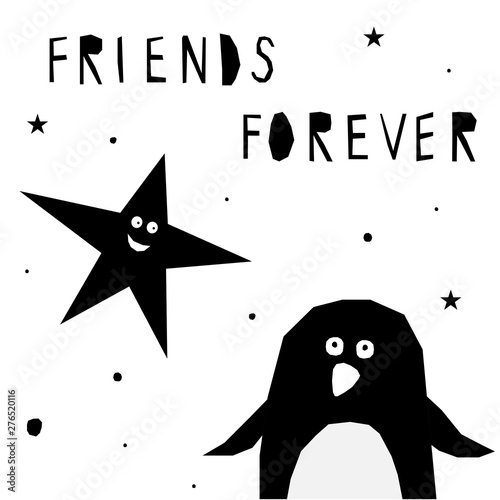 Abstract childish paper cut pattern. Childish crafted background for design birthday card, modern party poster, shop sale advertising, bag or t shirt print, school placard etc.