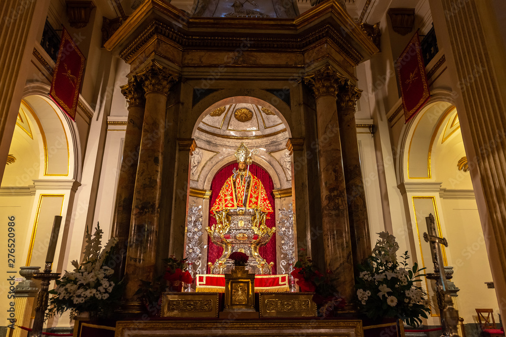 Obraz premium Chapel of San Fermin in San Lorenzo church, Pamplona, Spain