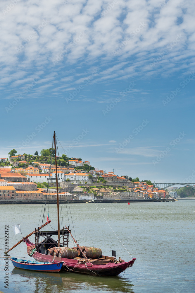 Porto wine boats in Portugal	