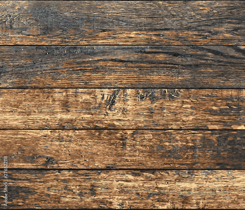 old wooden planks, vector grunge background texture