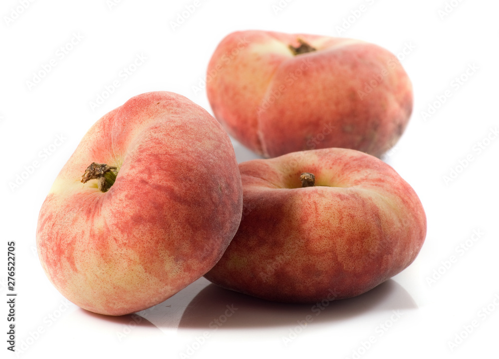 isolated image of peaches on white background isolated image of peaches on white background