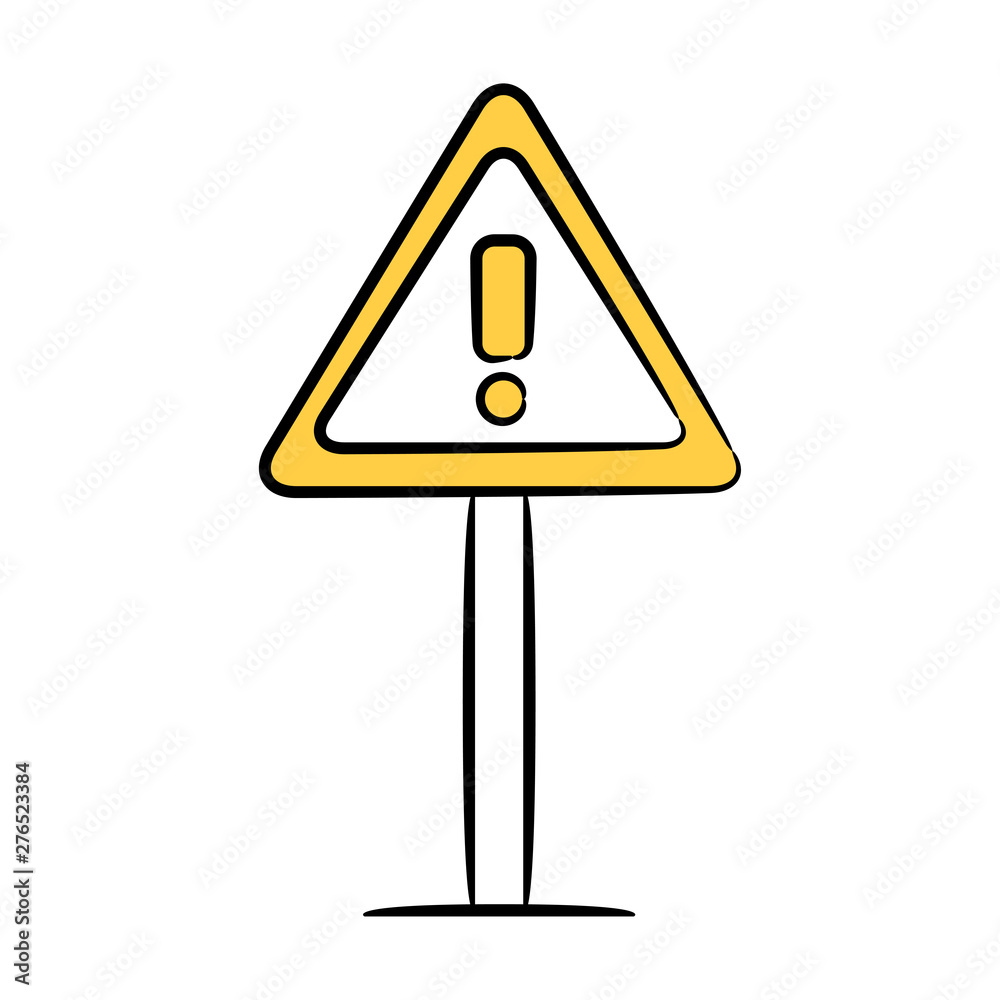 warning signage icon yellow hand drawn theme warning signage icon yellow hand drawn theme